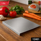 Modern stainless steel kitchen cutting board providing hygienic surface