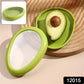 Oval vegetable saver with lid open, showcasing interior