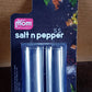 Vertical image of Supermom stainless steel salt and pepper shaker set