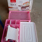 Organized kitchen counter featuring the plastic kitchen organizer rack with water tray