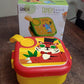Kids lunch box showing size dimensions for school use