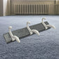 Minimalist GlimmerHome wall mounted coat rack holding a dog leash and jackets