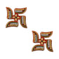 Traditional decorative Swastik acrylic sticker set for home pooja decoration