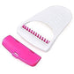Single disposable body razor with clear protective blade cover for safety