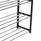 Packaging of the Indo Glow 4 Tier Shoe Rack, indicating easy assembly.