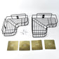Stylish metal corner shelf for bathroom storage with rustproof finish