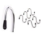 Durable stainless steel S-shaped hook, ideal for heavy items.