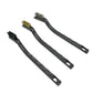 Brass wire brush designed for gentle cleaning of unfinished metal parts and stubborn grime.