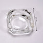 Elegant crystal ashtray enhancing the aesthetic of a living room.