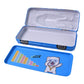 Collection of colorful car shape compass boxes, ideal for school supplies.