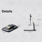 Slim and lightweight folded phone holder, ideal for carrying in a bag.
