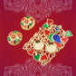 Elegant Raksha Bandhan Puja Thali Set featuring a decorative plate and kumkum holders.