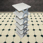 Side view showcasing the sturdy ABS construction of the 6-layer shoe rack.