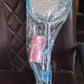 Full badminton set display showing metal rackets and shuttlecocks