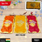 Close-up of glossy, premium shagun envelopes for gifting cash.