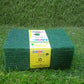 Aqua green cleaning scrub pads, showing the 10-piece bundle.