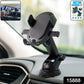 Car mobile holder with one-touch lock and suction mount on dashboard