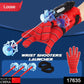 Close-up shows several red suction cup projectiles for the Web Shooter Toy.