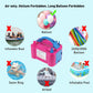 The electric balloon pump inflating two balloons simultaneously with its dual nozzles.