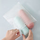 Konvex portable toothbrush holder displayed with its secure cap for travel.