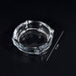 Stylish decorative crystal ashtray, enhancing modern home decor aesthetics.