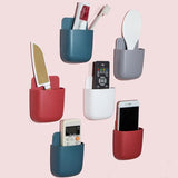A vibrant multicolour Wall Mounted Storage Box, perfect for organizing remote controls and mobile phones.