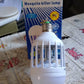 Front view of the compact mosquito killer lamp with its protective casing.