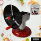 Side view of the stainless steel chips maker, showcasing its sturdy iron wheel.