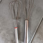 Stainless steel balloon whisk for mixing sauces and batter smoothly