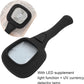 Clear optical lens of the LED magnifying glass for distortion-free viewing.