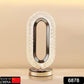 USB rechargeable crystal table lamp glowing with a warm light.