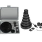 Detailed view of the various sizes of HSS hole saw bits included in the 16-piece kit.