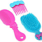 Variety of pretend makeup items from the Kids Makeup Set in bright colours.