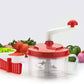 CookAura Manual Food Processor with its components laid out for easy cleaning.