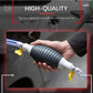 Portable fuel transfer pump kit with hoses and bulb, ready for petrol and diesel siphoning.