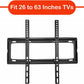 Included installation hardware and concrete anchors for the TV wall bracket.