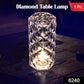 Close-up of the elegant Crystal LED Candle illuminating a festive space.