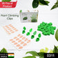 Close-up of self-adhesive plant clips with transparent backing for easy installation.
