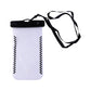 White background image showing waterproof mobile pouch