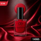 Red matte nail polish applied to fingernails, showcasing a chic, quick-dry finish.