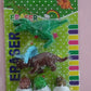 Retail packaging for the 5-piece dinosaur puzzle erasers set.