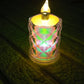 Set of warm yellow LED tealight candles, offering a safe and easy lighting solution.
