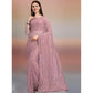 Generic Women's Net Self Design Saree With Unstitched Blouse 5.5Mtr (Light Brown)