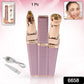 2-in-1 eyebrow razor grooming tool with rechargeable feature