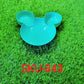 The divided Mickey-shaped plate, perfect for keeping different snacks separate.