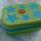 Close-up of the star-shaped self-design on the soap case holder.