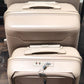Set of spinner luggage bags with ergonomic handles for easy carry