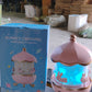 Packaging of Bunny Carousel Rotating LED Night Light with starry projection