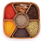 Masala Dabba filled with colorful Indian spices, ready for daily cooking.