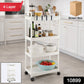 Multipurpose kitchen storage organizer trolley with smooth wheels